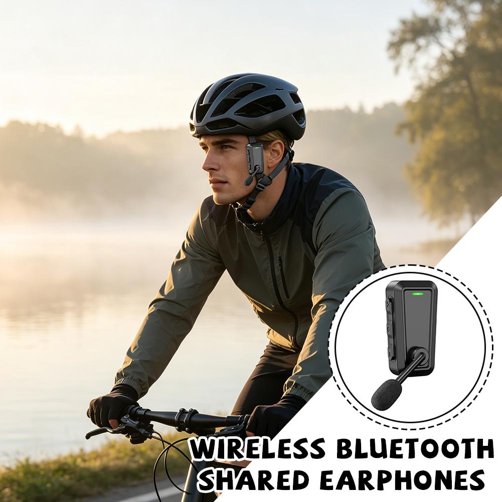 Bicycle Helmet - ヘルメットインターコム ワイヤレスヘッドセット ノイズキャンセリング 防水 ステレオイヤホン オートバイ