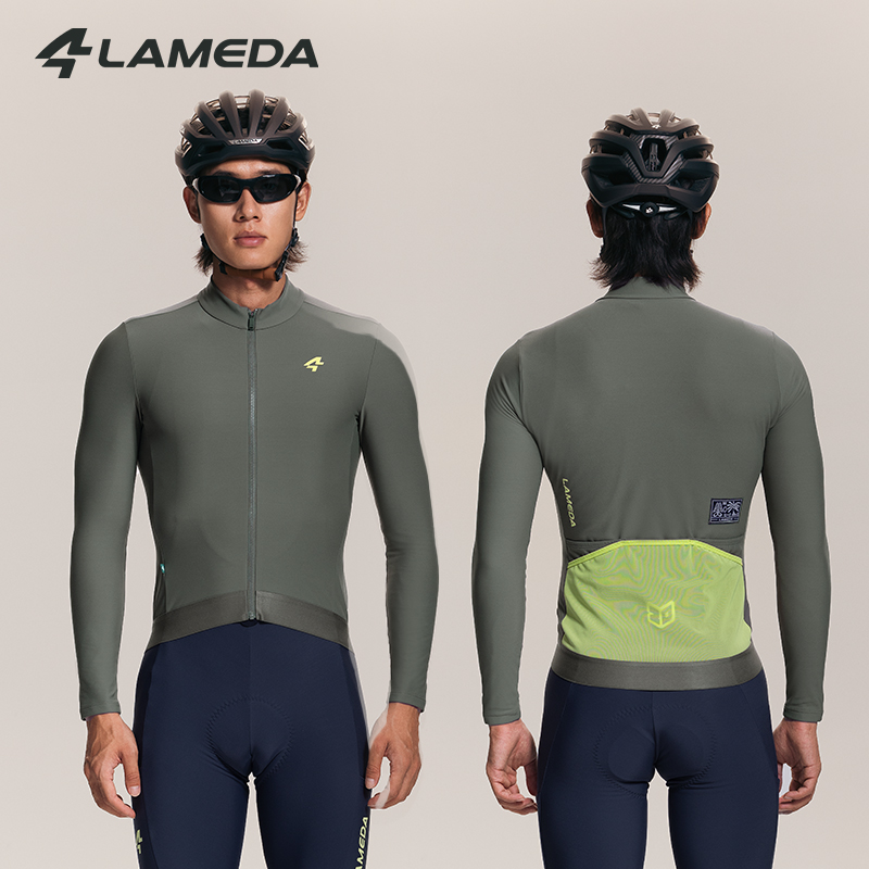 Cycling Gear For Cold Weather - LAMEDA 冬用フリース メンズ ロードバイク 長袖ジャージ サーマルフリース