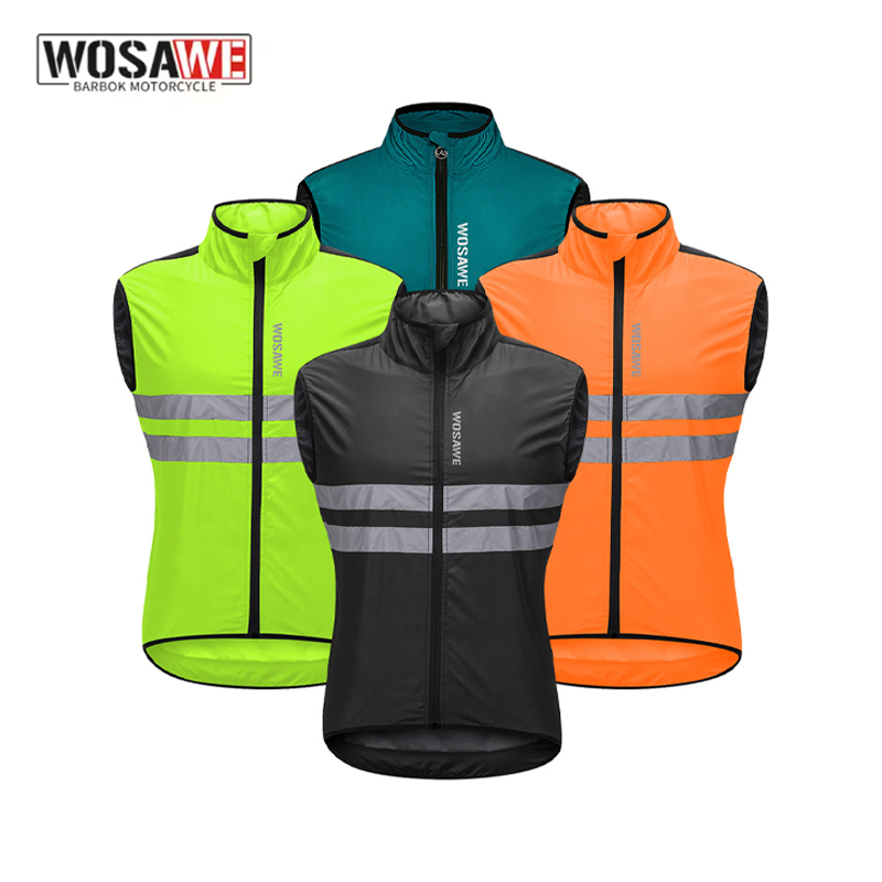 Cycling Gear For Men - WOSAWE メンズ サイクリング ウインドブレーカー ベスト 軽量
