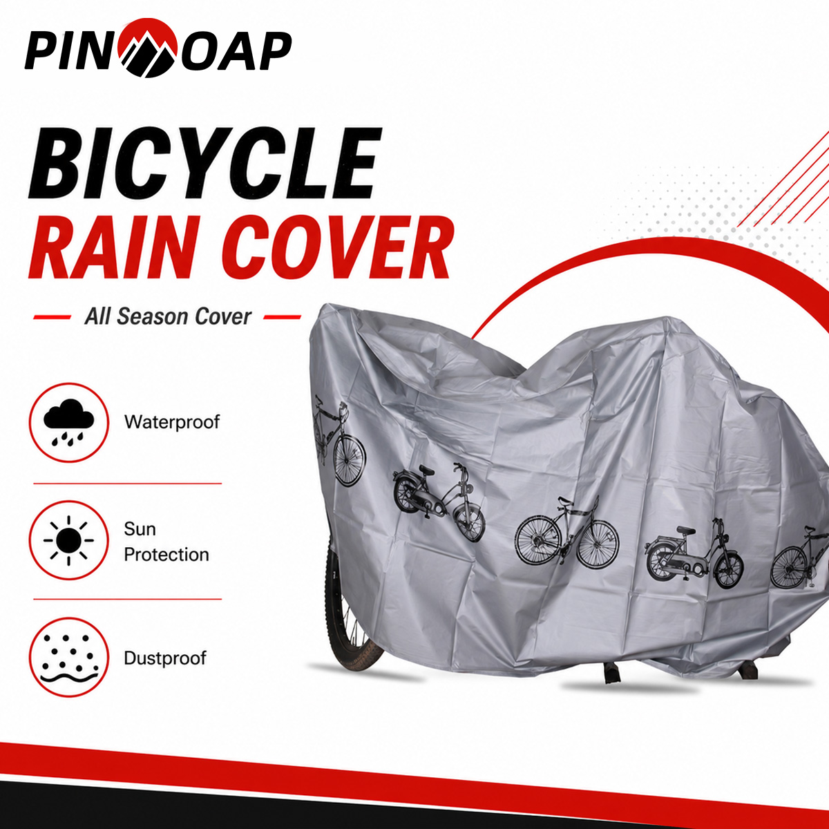 Cycling Gear Organizer - PINMOAP ユニバーサル自転車レインカバー防水屋外バイクカバー防塵 UV 耐性防風収納バッグサイクリングギア