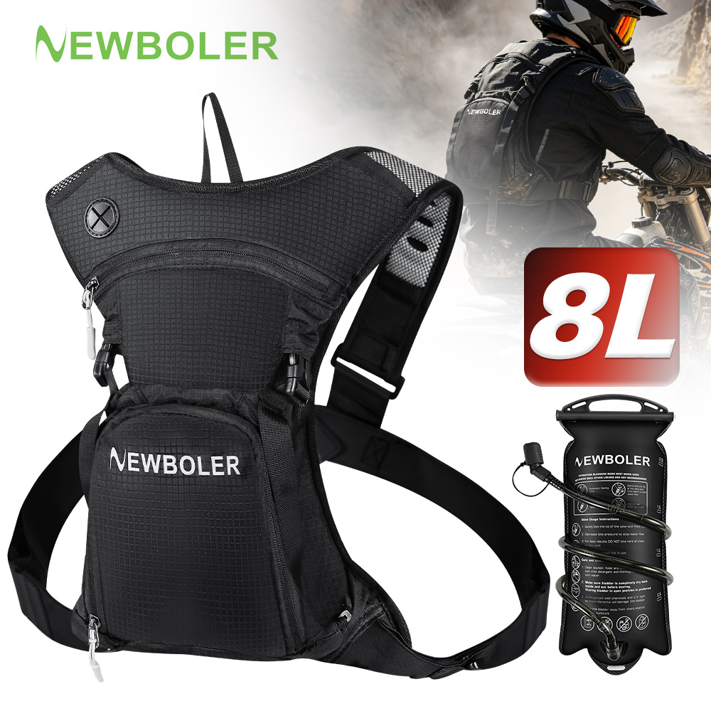 Cycling Gear Organizer - NEWBOLER 8L オートバイサイクリング水分補給パック MTB オフロードモトクロスウォーターバックパックスポーツマウンテンバイクウォーターバッグ