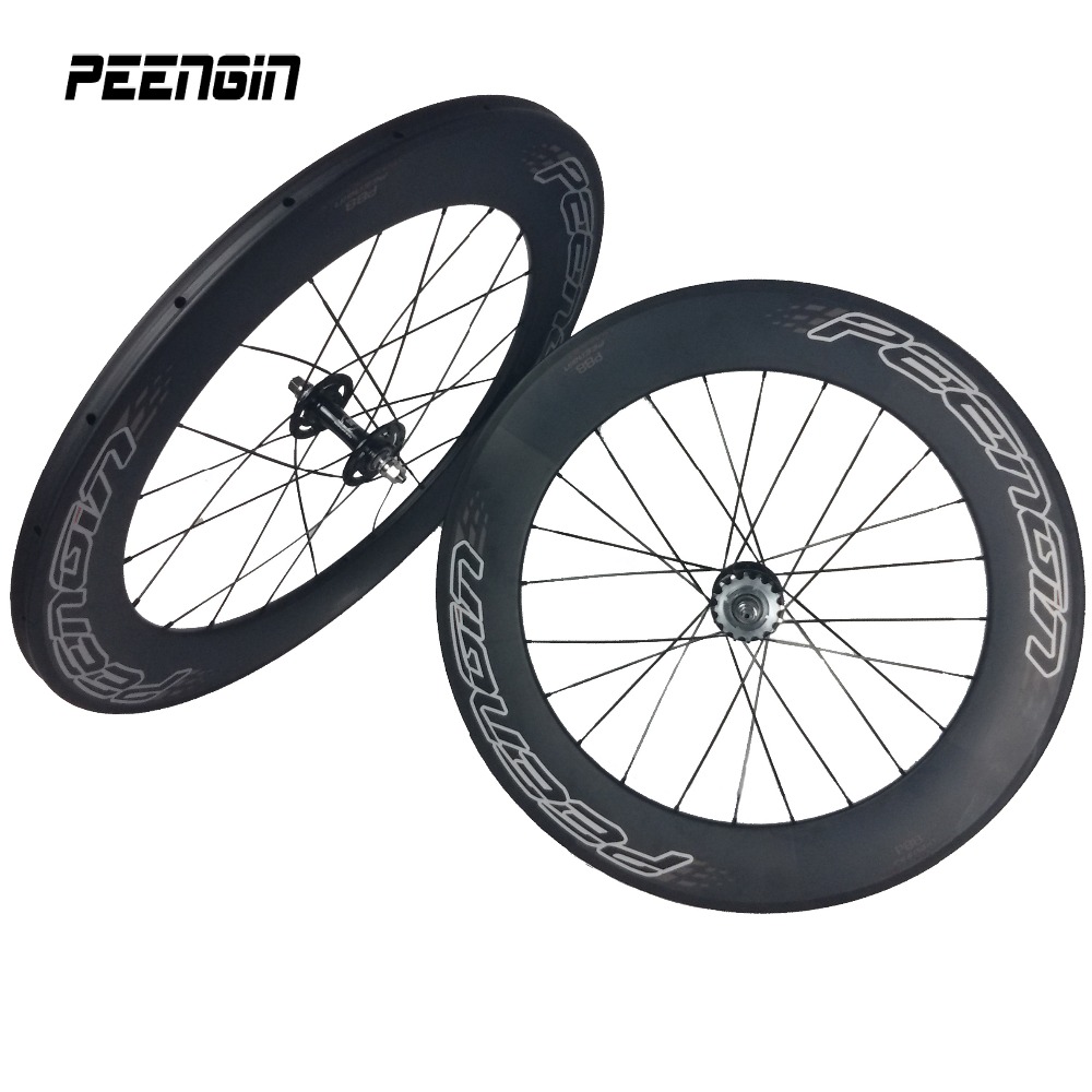 Cycling Gear Online - 88mmトラックカーボン自転車ホイールセット ブースト ハイTGホイール プロファイルU 23mm幅 フィックスドギア