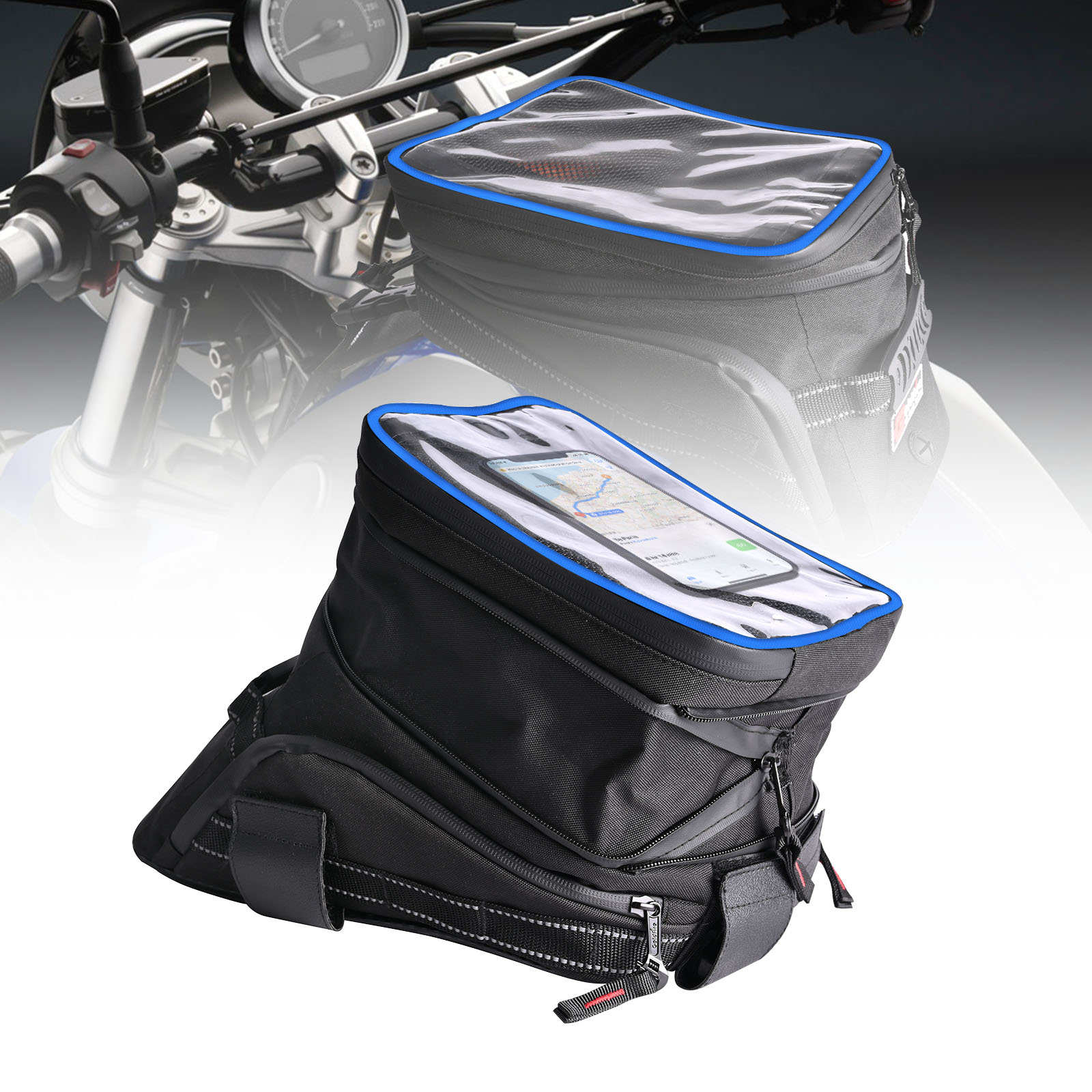 Cycling Gear Organizer - 伸縮性のあるオートバイのバックパック,ワイヤレスディスプレイ,サイクリング用の大容量バッグ,スズキ,ヤマハ,ホンダ,自転車用の収納バッグ
