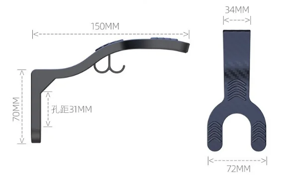 ドリル不要の壁掛けヘルメットラック、オートバイ/電動自転車用 - Cycling Gear Wall Mount のレビューと価格