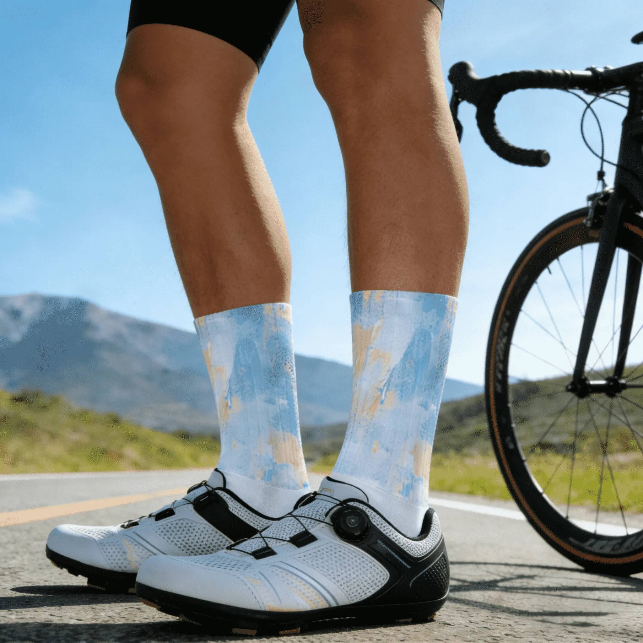 2026年プロ仕様滑り止めサイクリングソックス 吸汗性・滑り - Cycling Gear For Men のレビューと価格