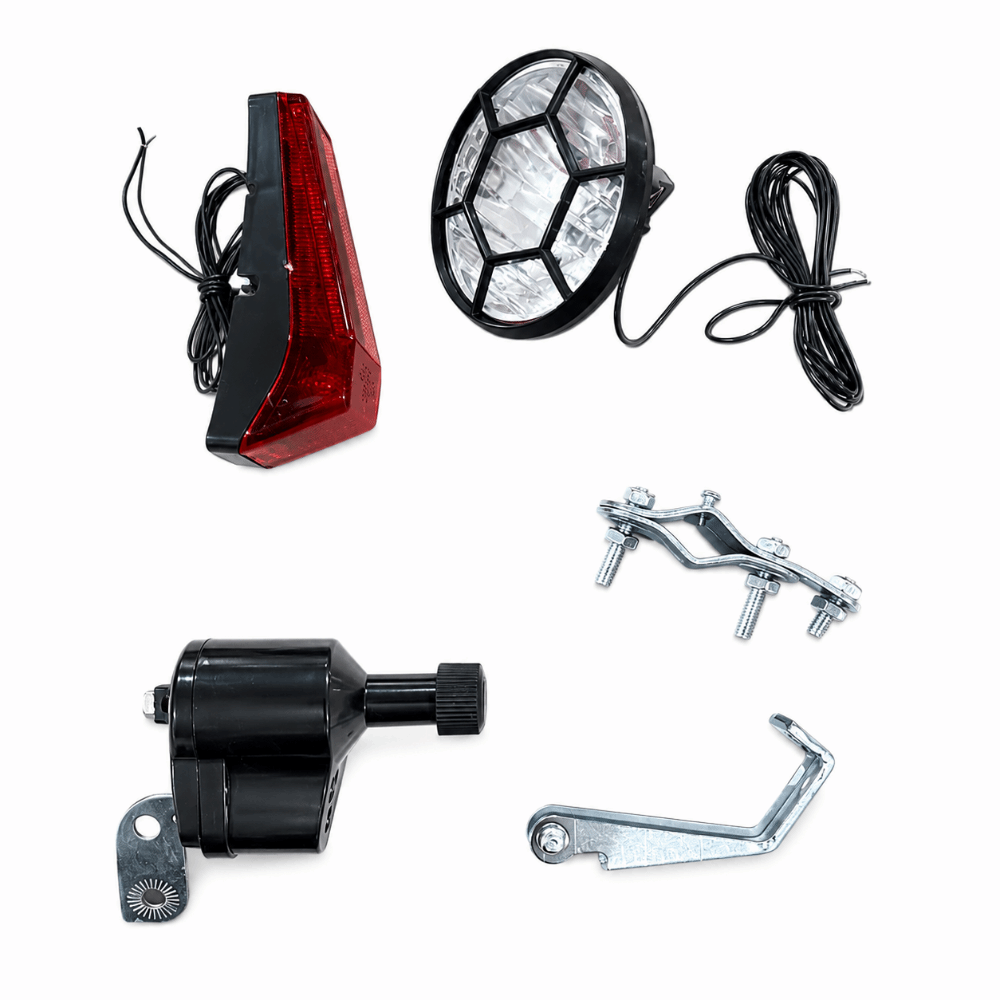 ダイナモ自転車ライトセット 電池不要 ABSアルミニウム合金 - Bike Dynamo Light のレビューと価格