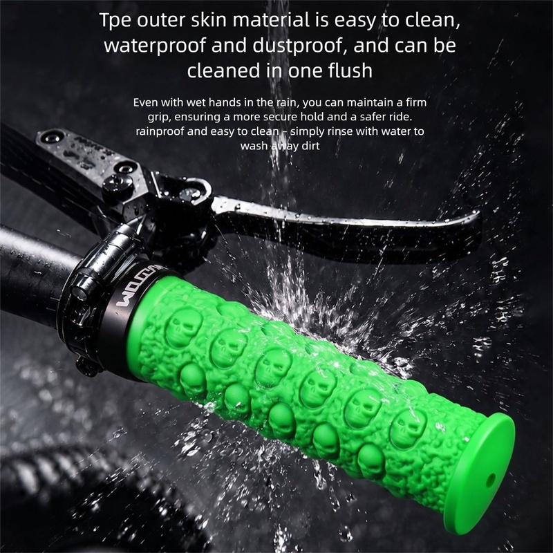 自転車ハンドルバーグリップ、スカルロックオンTPE滑り止めハ - Cycling Hand Gear のレビューと価格