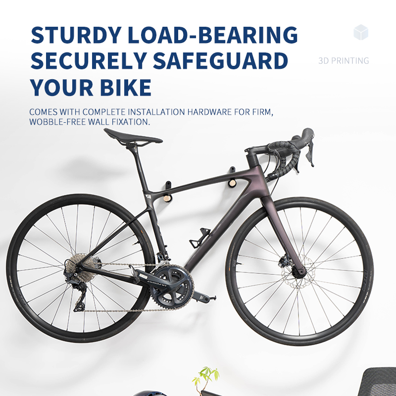 自転車収納ハンガー 壁掛け式自転車収納ラック 木製無垢材 壁 - Cycling Gear Wall Mount のレビューと価格