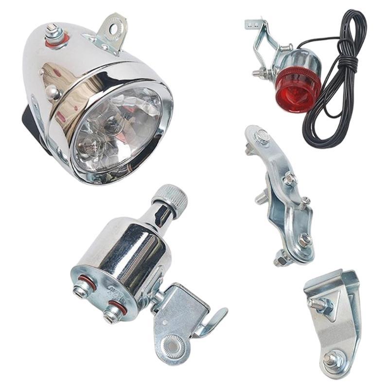 652F 12V 6W 発電機ヘッドライトテールライトセット - Bike Dynamo Light のレビューと価格