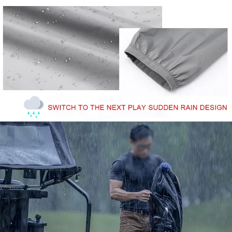 大人用防水軽量ゴルフレインコート、アウトドアジャケット、防雨 - Cycling Gear For Men のレビューと価格