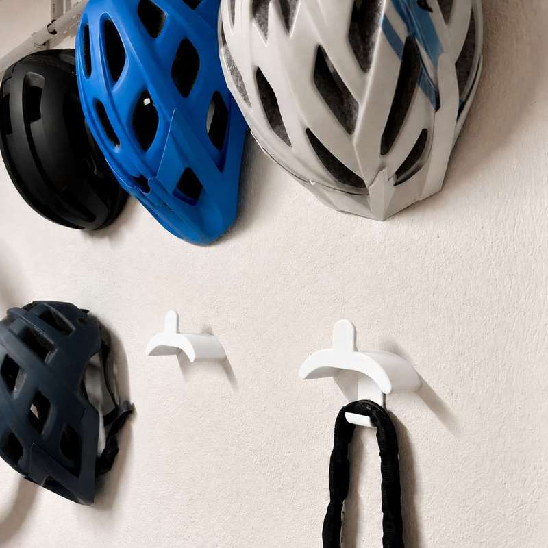壁掛け式自転車ヘルメット収納ラック サイクリング帽子ハンギン - Cycling Gear Wall Mount のレビューと価格