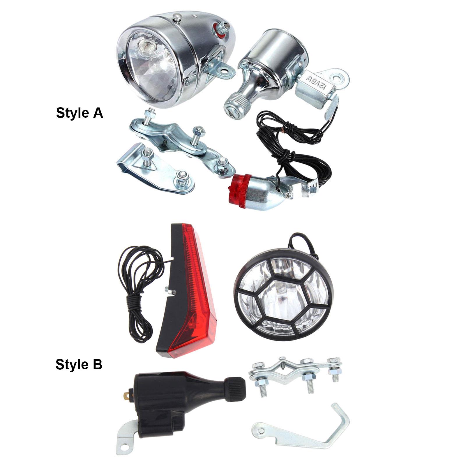 ダイナモ自転車ライトセット簡単な取り付け安全ユニバーサル防水 - Bike Dynamo Light のレビューと価格