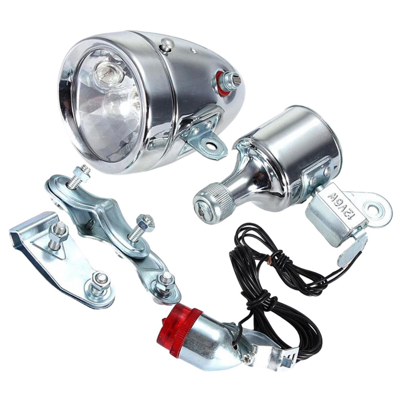 ダイナモ自転車ライトセット簡単な取り付け安全ユニバーサル防水 - Bike Dynamo Light のレビューと価格