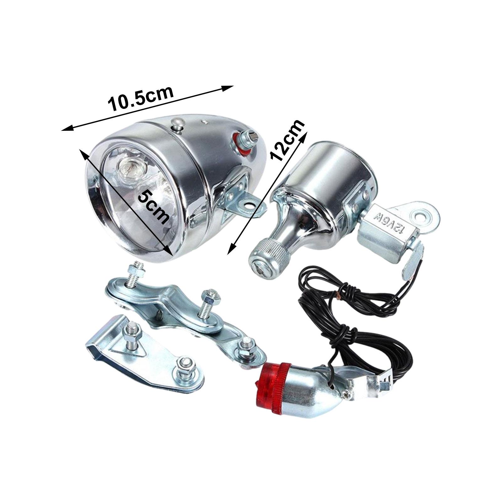 ダイナモ自転車ライトセット簡単な取り付け安全ユニバーサル防水 - Bike Dynamo Light のレビューと価格