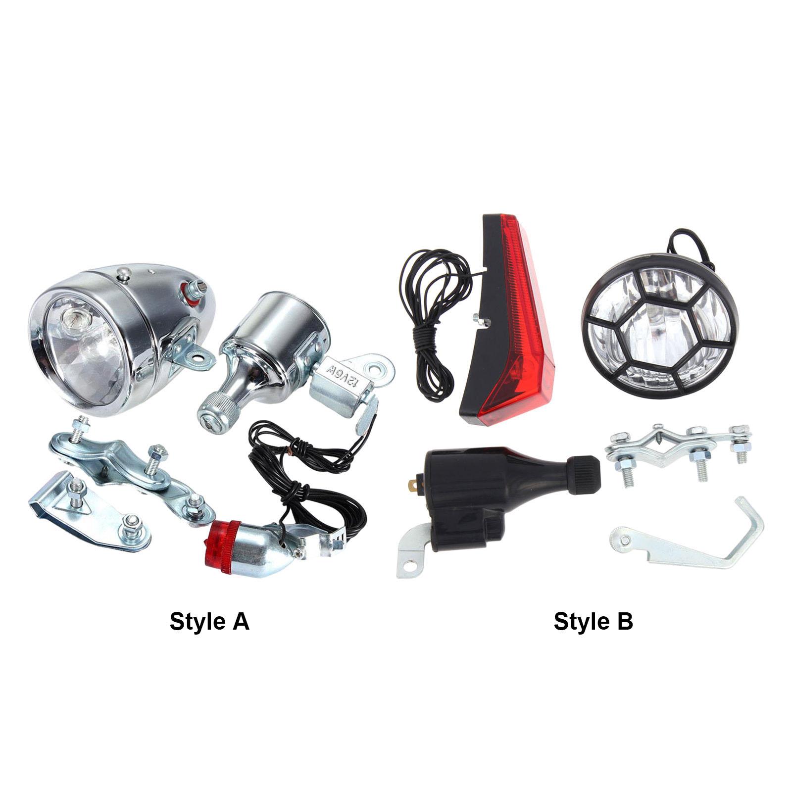 ダイナモ自転車ライトセット簡単な取り付け安全ユニバーサル防水 - Bike Dynamo Light のレビューと価格