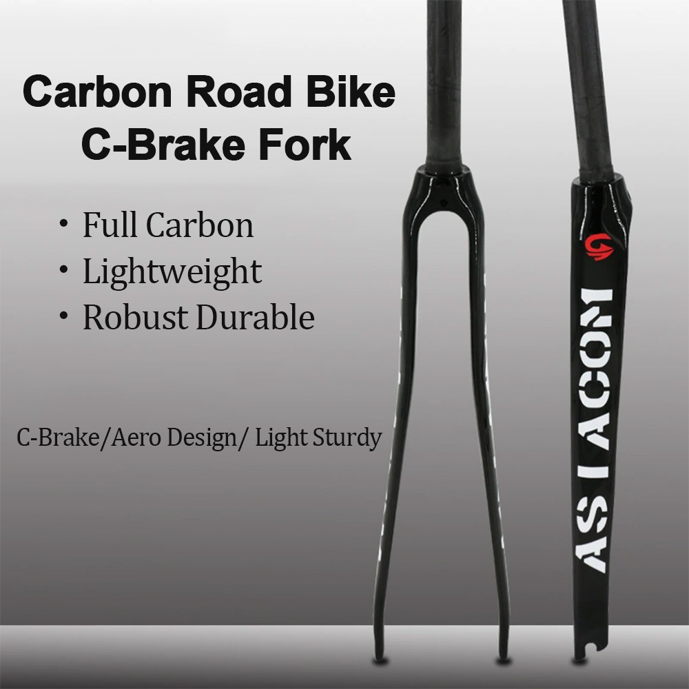 フルカーボンロードバイク固定ギアリジッドフロントフォークCブ - Cycling Gear Inches のレビューと価格