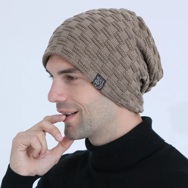 メンズプラッシュ裏地ビーニー冬帽子アウトドアスポーツ保温ニッ - Cycling Gear For Cold Weather のレビューと価格