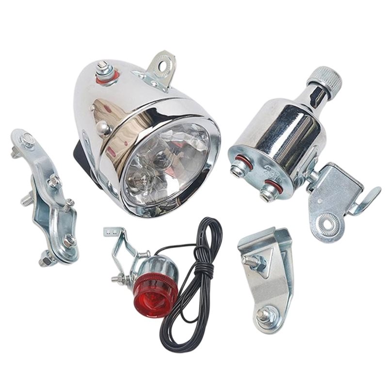 ABVE-ダイナモ ヘッドライト・テールライトキット 12V - Bike Dynamo Light のレビューと価格
