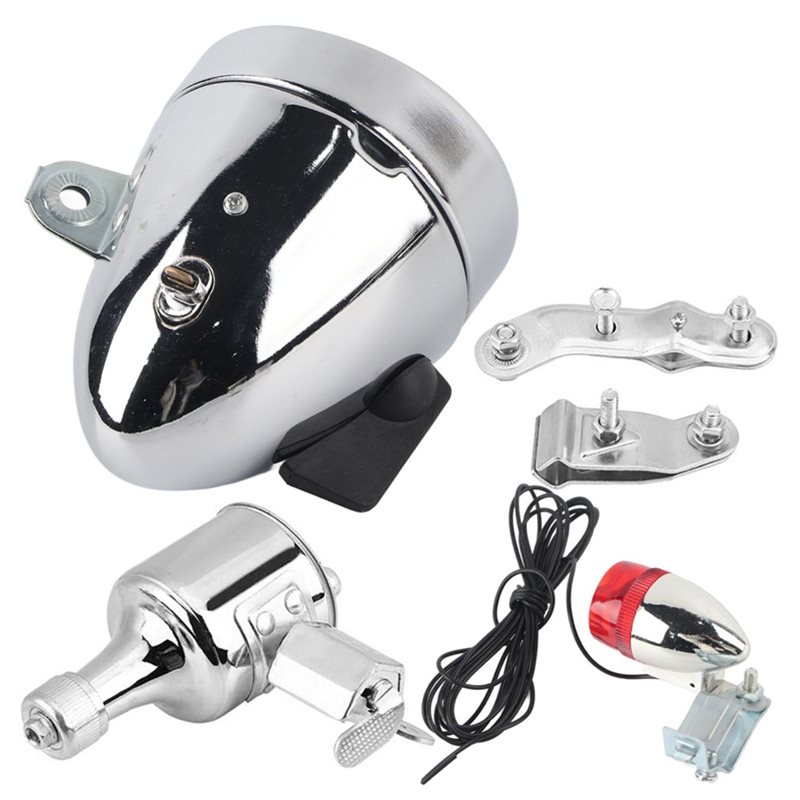 ABVE-ダイナモ ヘッドライト・テールライトキット 12V - Bike Dynamo Light のレビューと価格