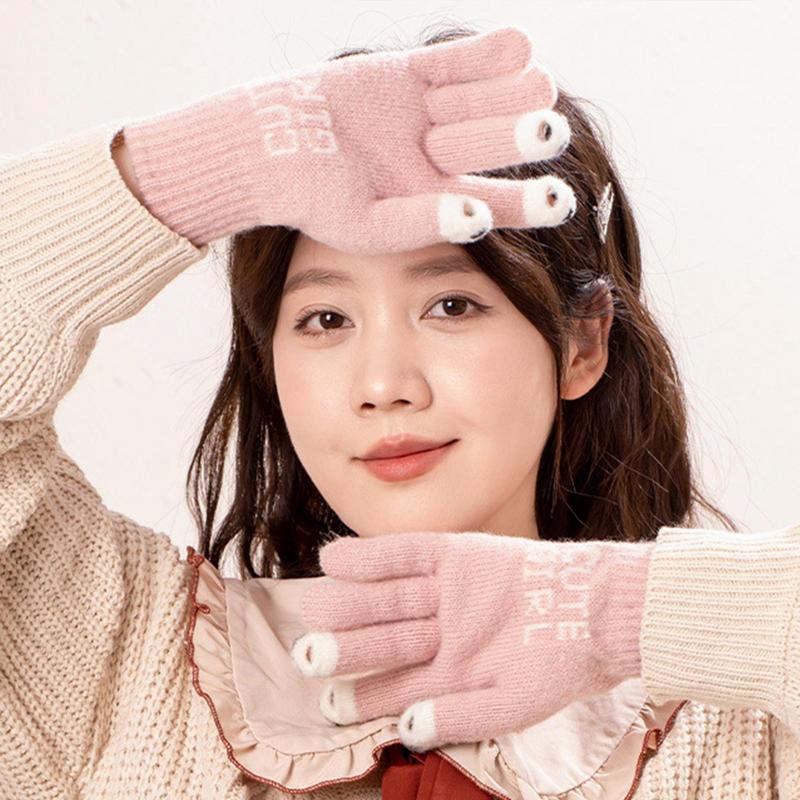 女性用のタッチスクリーンフィンガー付きの弾性手袋,暖かい手袋 - Cycling Gear For Cold Weather のレビューと価格