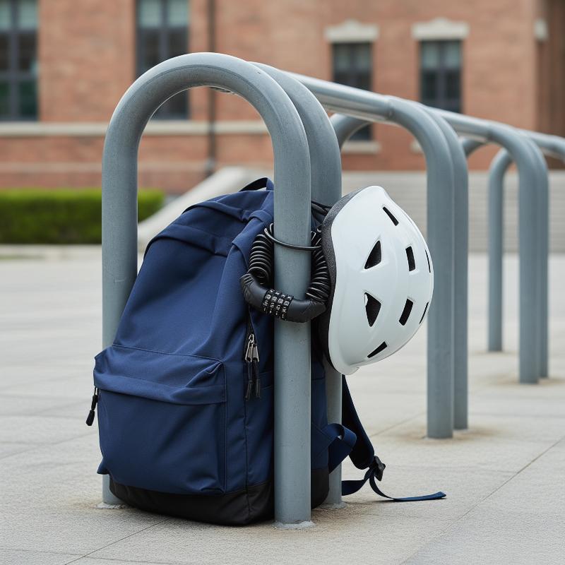 オートバイヘルメットロックケーブル 4 桁パスワード盗難防止 - Bicycle Helmet のレビューと価格