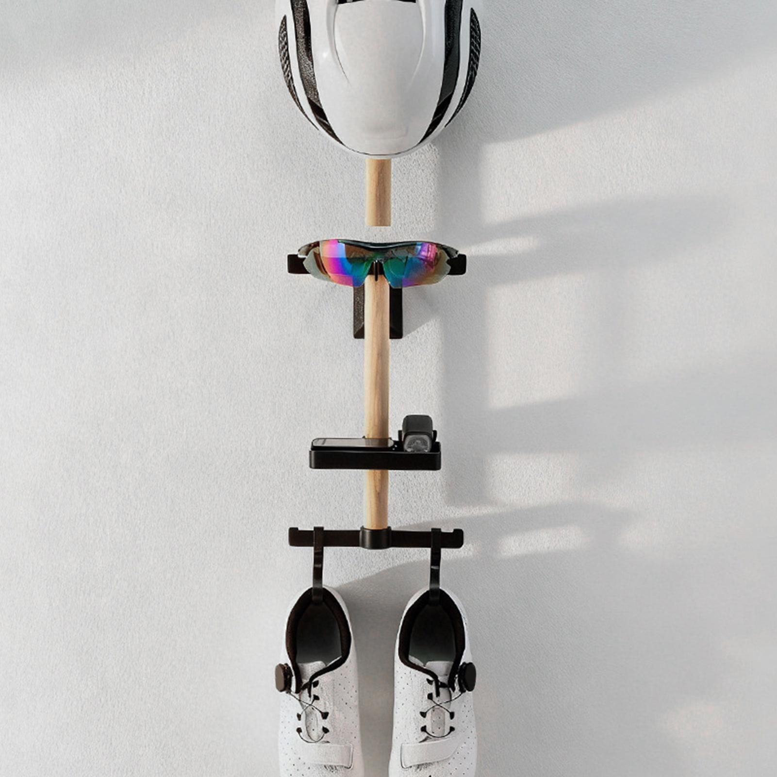 垂直サイクリングギアオーガナイザーラック、自転車アクセサリー - Cycling Gear Wall Mount のレビューと価格