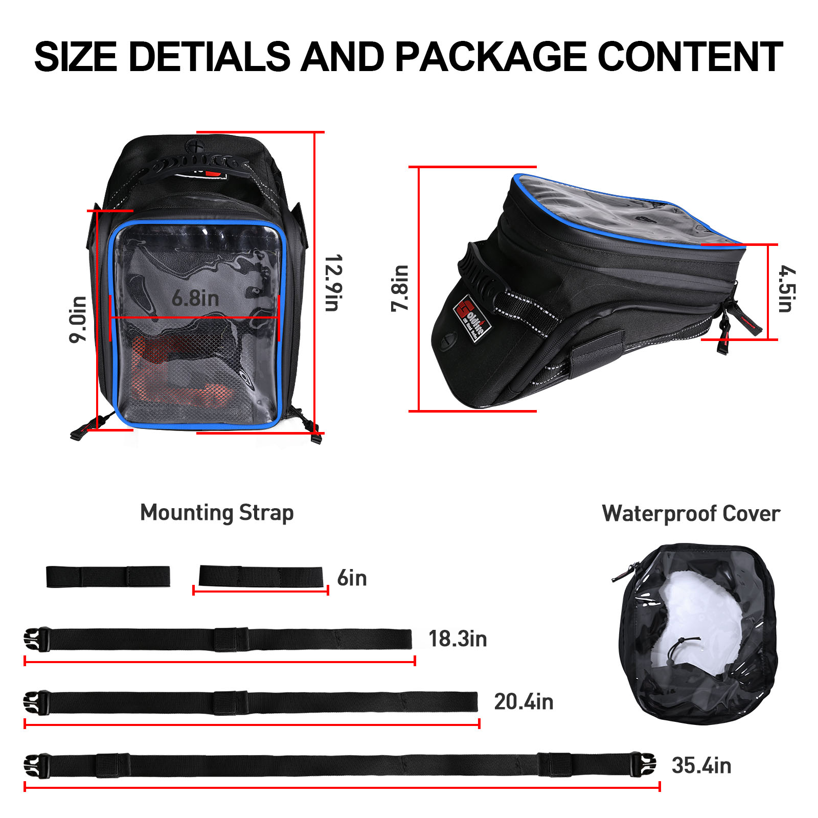 伸縮性のあるオートバイのバックパック,ワイヤレスディスプレイ - Cycling Gear Organizer のレビューと価格