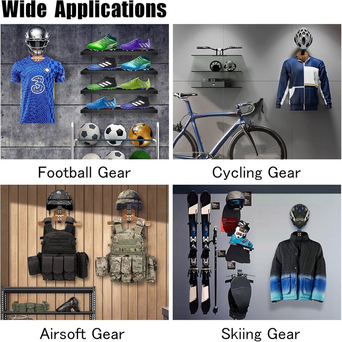 618メガセール ヘルメットホルダー - オートバイ/フット - Cycling Gear Wall Mount のレビューと価格