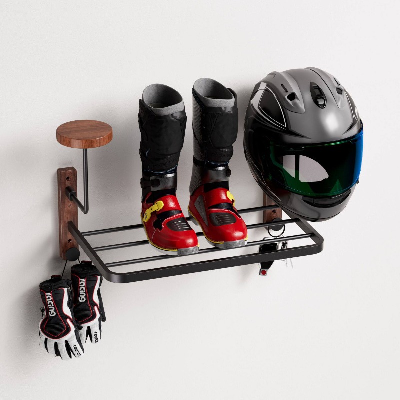多機能壁掛けヘルメットホルダー 安全帽ハンギングラック サイ - Cycling Gear Wall Mount のレビューと価格