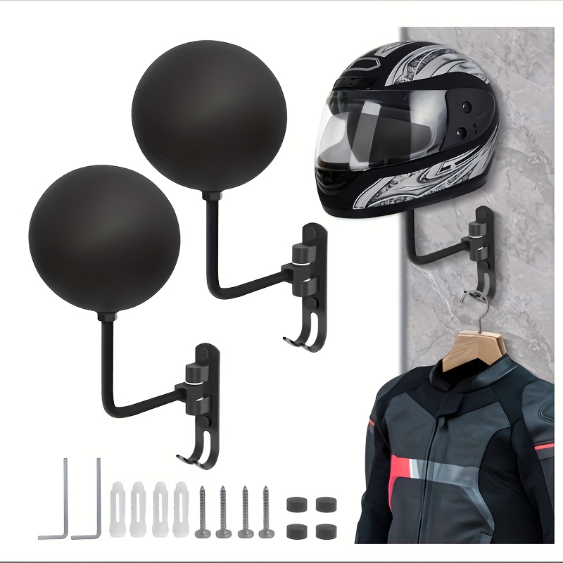 180 °   回転式オートバイヘルメット壁掛けハンガー、ジ - Cycling Gear Wall Mount のレビューと価格